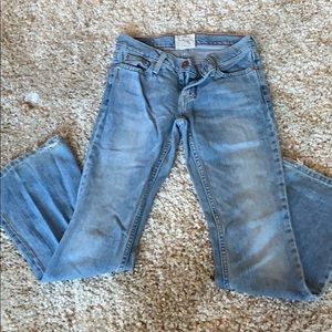 Size 0 short flare hipster American Eagle jeans